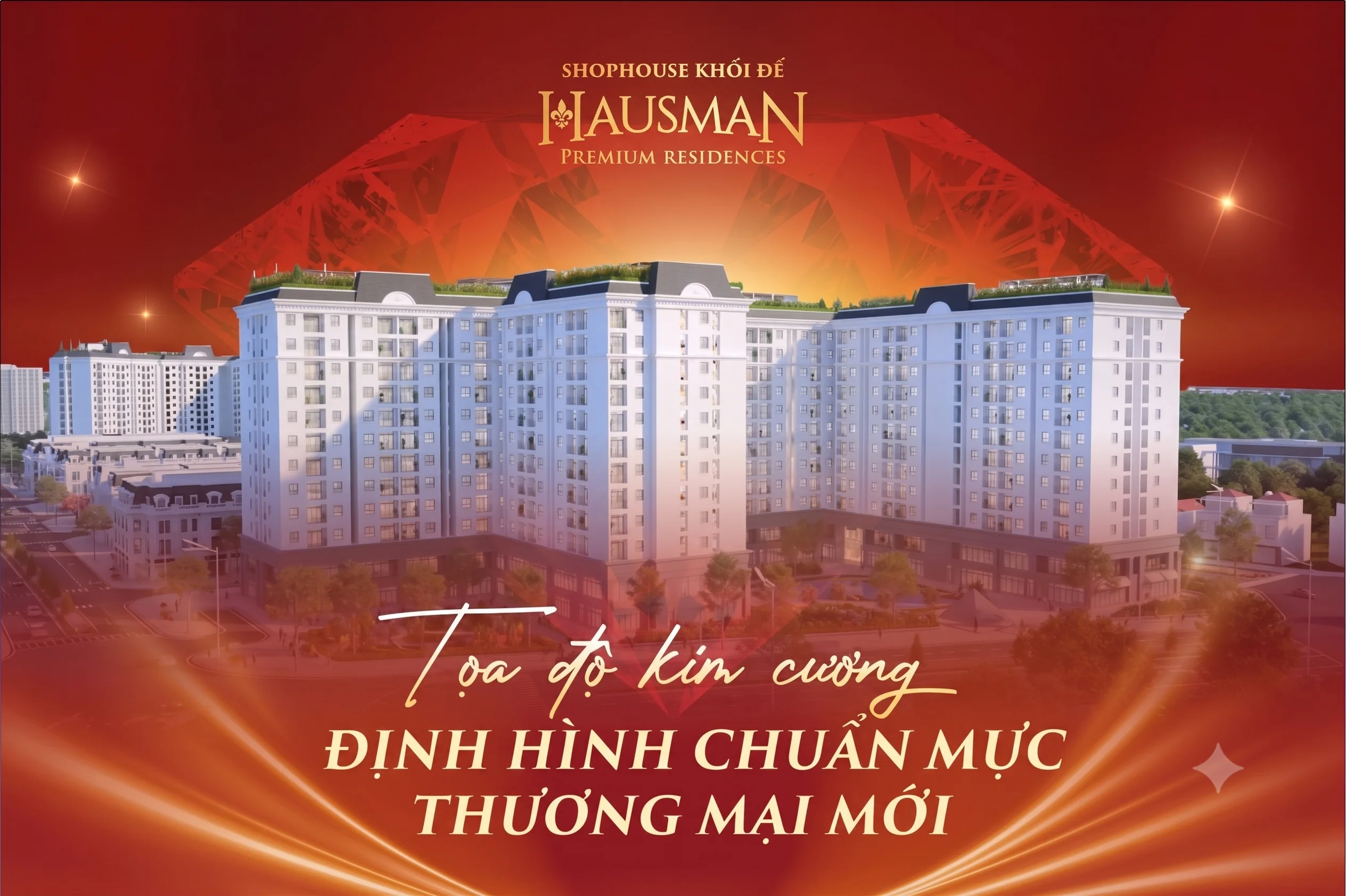 Shophouse khối đế chung cư Hausman Premium Residences mở bán